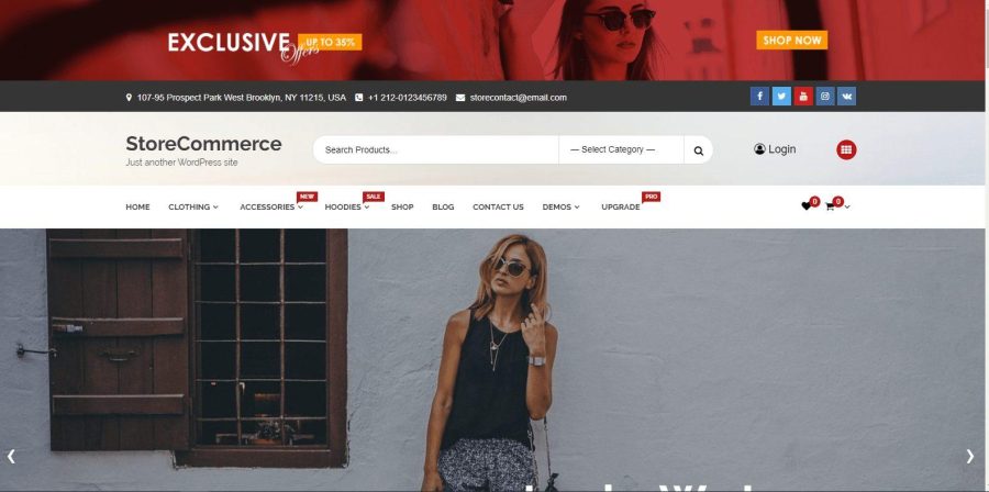 StoreCommerce template wordpress ban hang