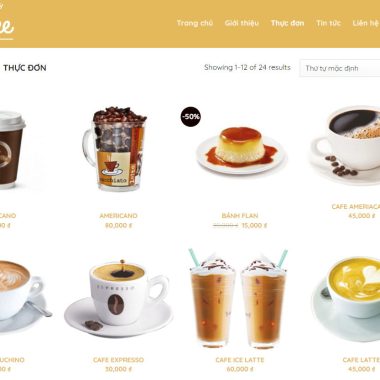 Theme wordpress ban caphe1