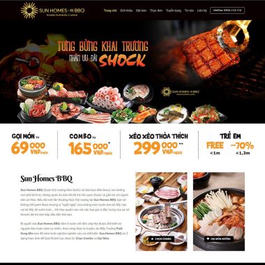 Theme wordpress nhà hàng đẹp