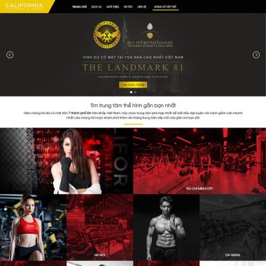 theme wordpress phòng gym