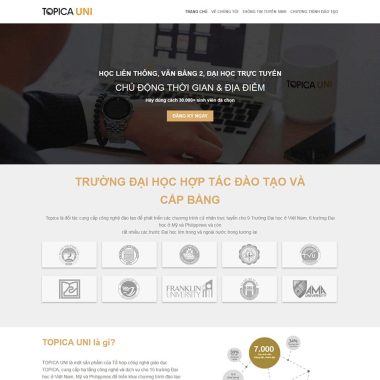 theme wordpress bán khóa học