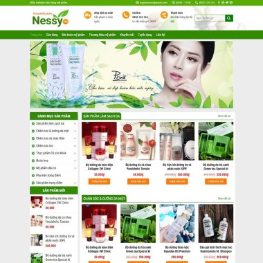 theme wordpress mỹ phẩm 02