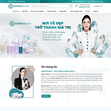 Mẫu thiết kế website mỹ phẩm 21