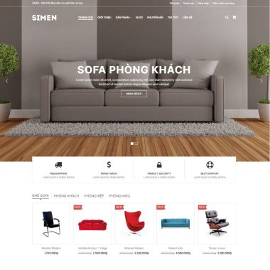 Mẫu thiết kế website nội thất 30