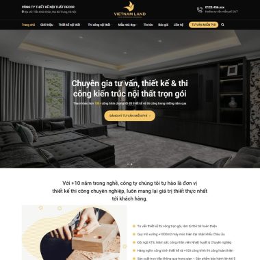 Mẫu thiết kế website nội thất 31