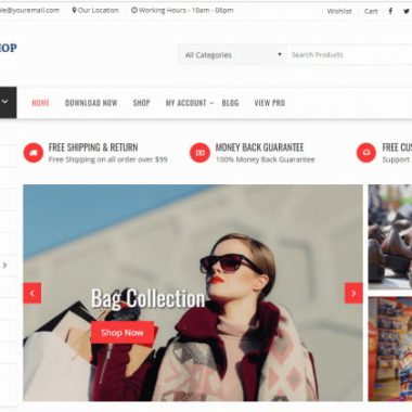 Online Shop - Theme wordpress miễn phí cho website bán hàng