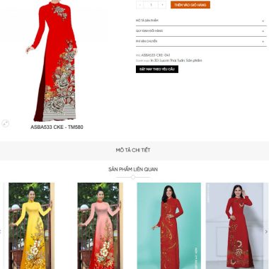 theme wordpress ban ao dai dep