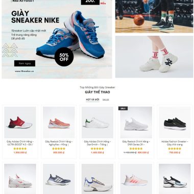 Theme wordpress bán giày sneaker