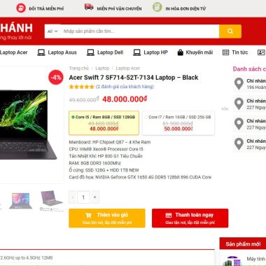 Theme wordpress bán hàng điện tử đẹp 2021