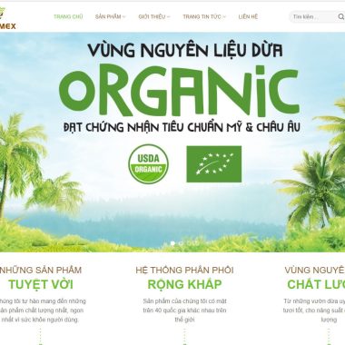 Theme wordpress bán nông sản đẹp - chuẩn Seo