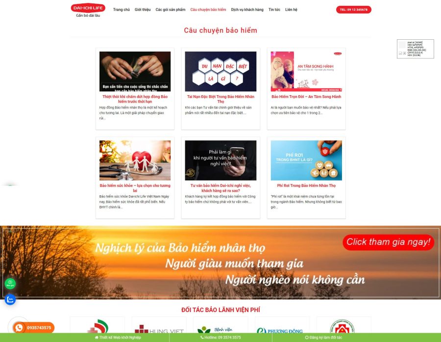 theme wordpress bao hiem dep