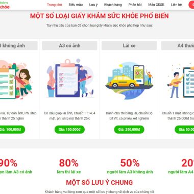 Theme wordpress dịch vụ khám sức khỏe đẹp