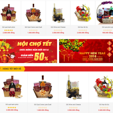 theme wordpress gioi thieu san pham qua tet