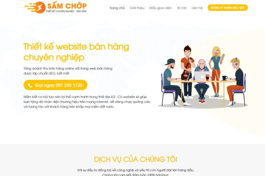 theme wordpress thiet ke website