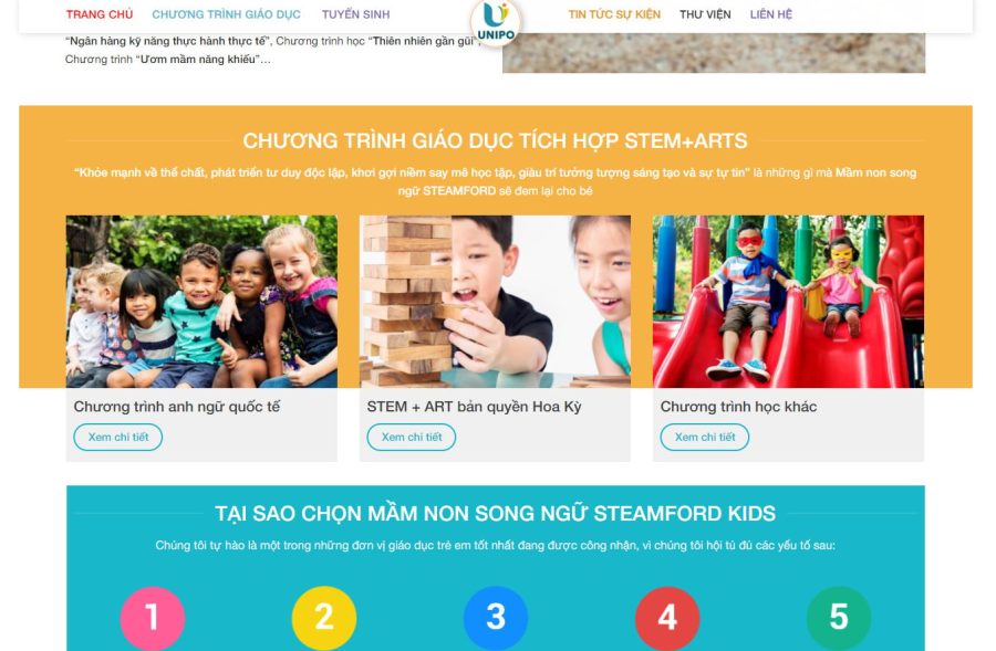 theme wordpress trung tam anh van