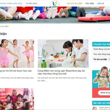 theme wordpress trung tam anh van dep