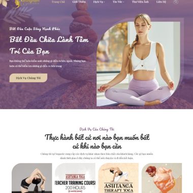 Theme wordpress trung tâm yoga