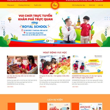 Theme wordpress trường mầm non đẹp