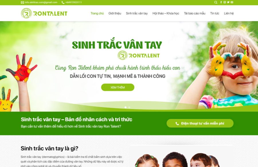 theme wordpresssinh trac van tay