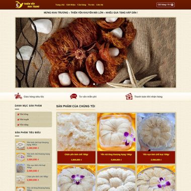 theme wordpress bán yến sào 02