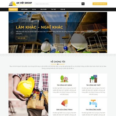 Mẫu thiết kế website xây dựng 05