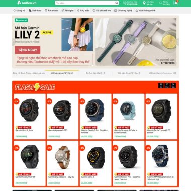 Mẫu thiết kế website bán đồng hồ, đồ công nghệ 03
