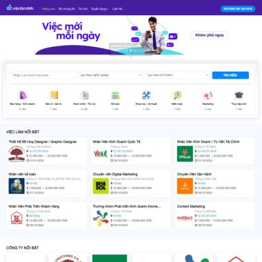 Mẫu thiết kế website tuyển dụng 03