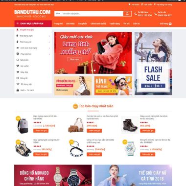 Mẫu thiết kế website bán hàng đẹp