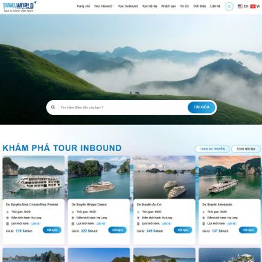 Mẫu thiết kế website du lịch cao cấp 026
