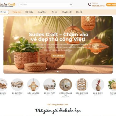 Mẫu Thiết Kế Website bán đồ thủ công mỹ nghệ