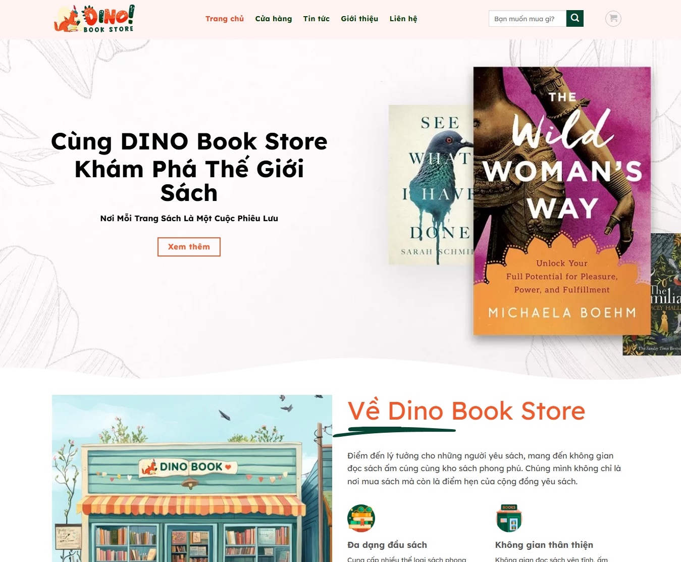 Mẫu Thiết Kế Website Bán Sách 03 Đẹp, Chuẩn SEO, Bán Hàng Online Hiệu Quả 1 Mẫu Thiết Kế Website bán sách 03