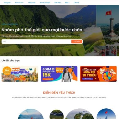 Mẫu Thiết Kế Website du lịch 33