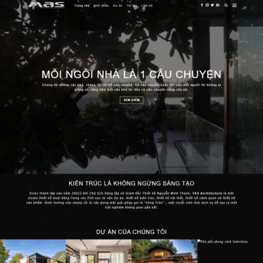 Mẫu Thiết Kế Website kiến trúc 08