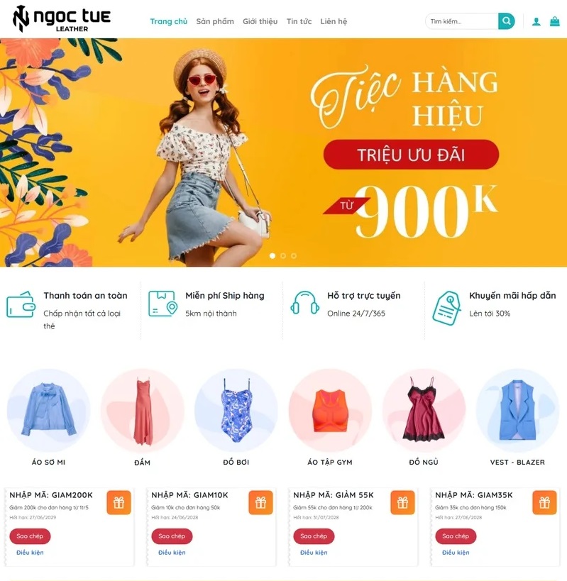 Mẫu Thiết Kế Website thời trang 20 1 Mẫu Thiết Kế Website thời trang 20