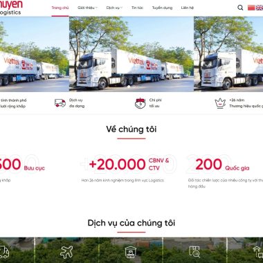 Mẫu Thiết Kế Website vận chuyển 03