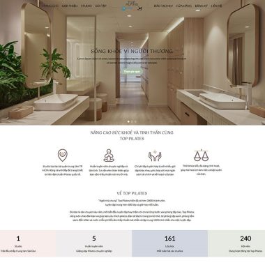 Mẫu Thiết Kế Website yoga 02