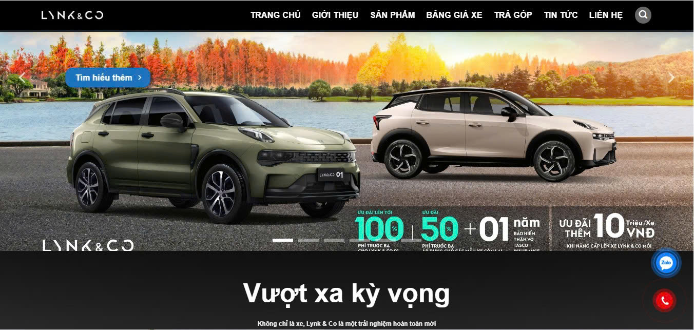 Website bán oto - lynkcohcm.vn