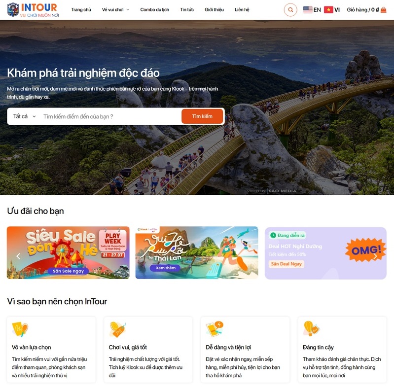 Mẫu Thiết Kế Website Du Lịch, Đặt Vé Tham Quan – Mẫu 29 Chuẩn SEO, Hiện Đại 1 Mẫu Thiết Kế Website du lịch , đặt vé tham quan – mẫu 29