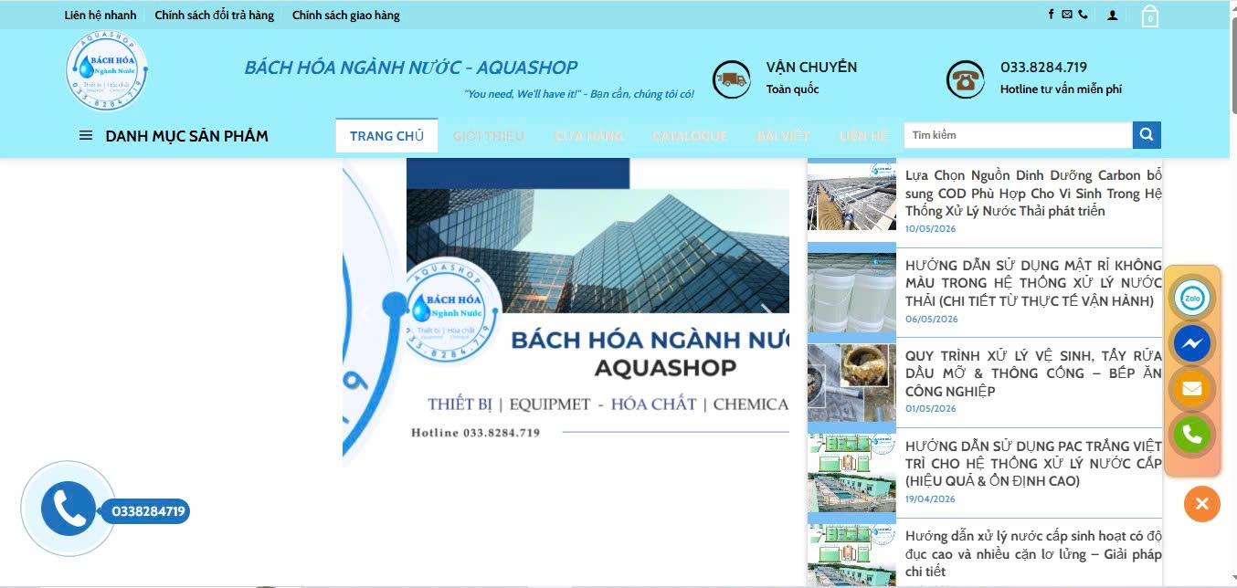 web ngành nước