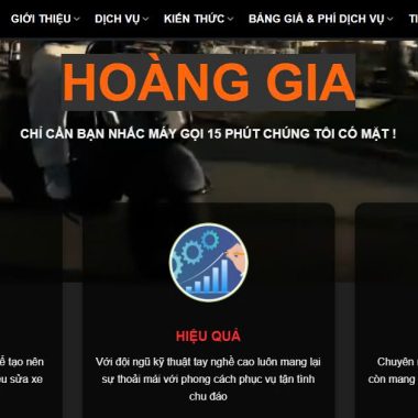 Thiết kế website dịch vụ sửa xe lưu động – Chuẩn SEO, tối ưu chuyển đổi khách hàng