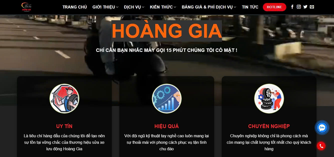 Thiết kế website dịch vụ sửa xe lưu động – Chuẩn SEO, tối ưu chuyển đổi khách hàng 1 Thiết kế website dịch vụ sửa xe lưu động – Chuẩn SEO, tối ưu chuyển đổi khách hàng