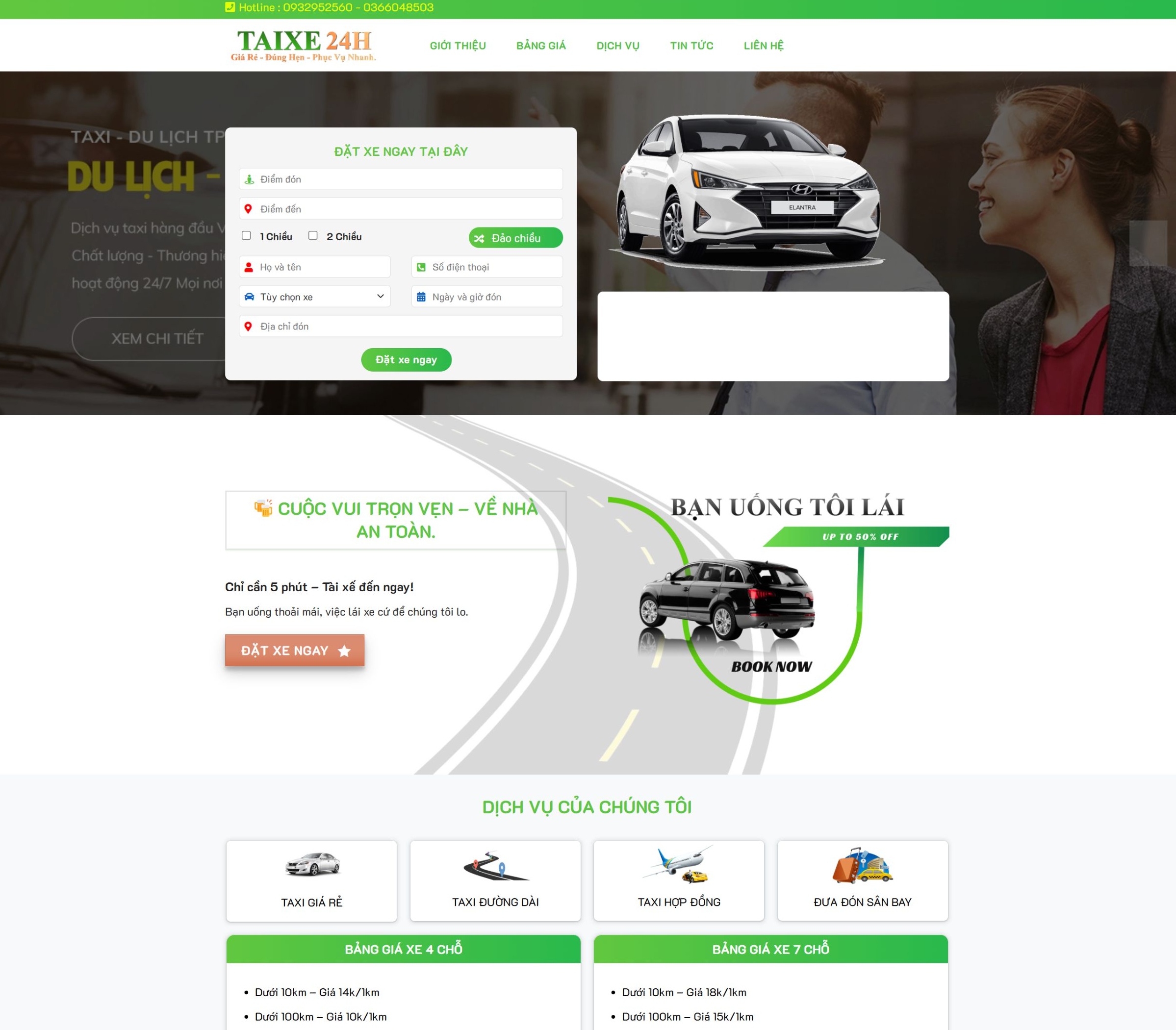 Thiết kế Website Taxi Đặt Xe Dịch Vụ 1 Thiết kế Website Taxi Đặt Xe Dịch Vụ