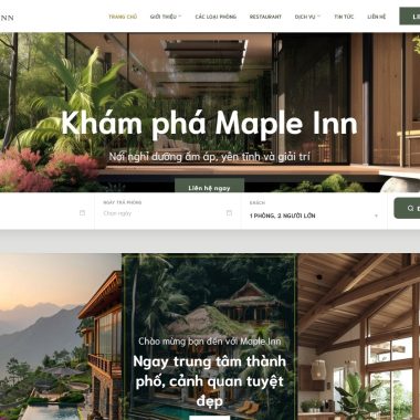 Thiết kế Website khách sạn – hotel 06