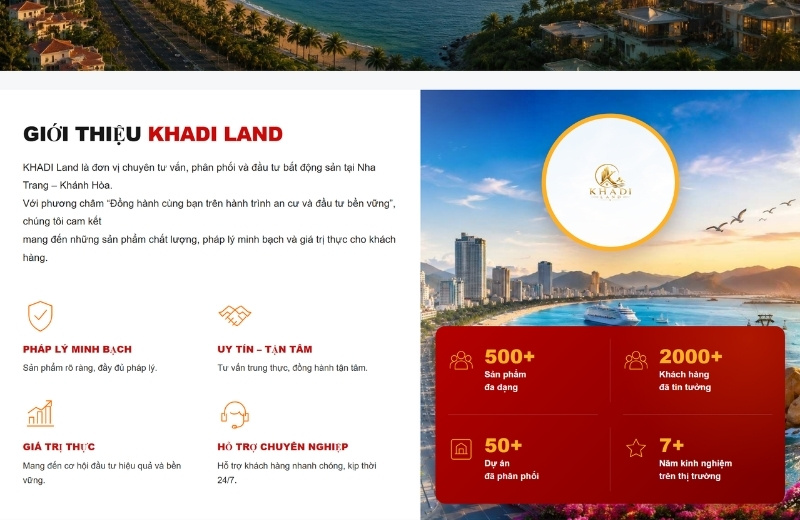 Website bất động sản do AdvertisingVN triển khai