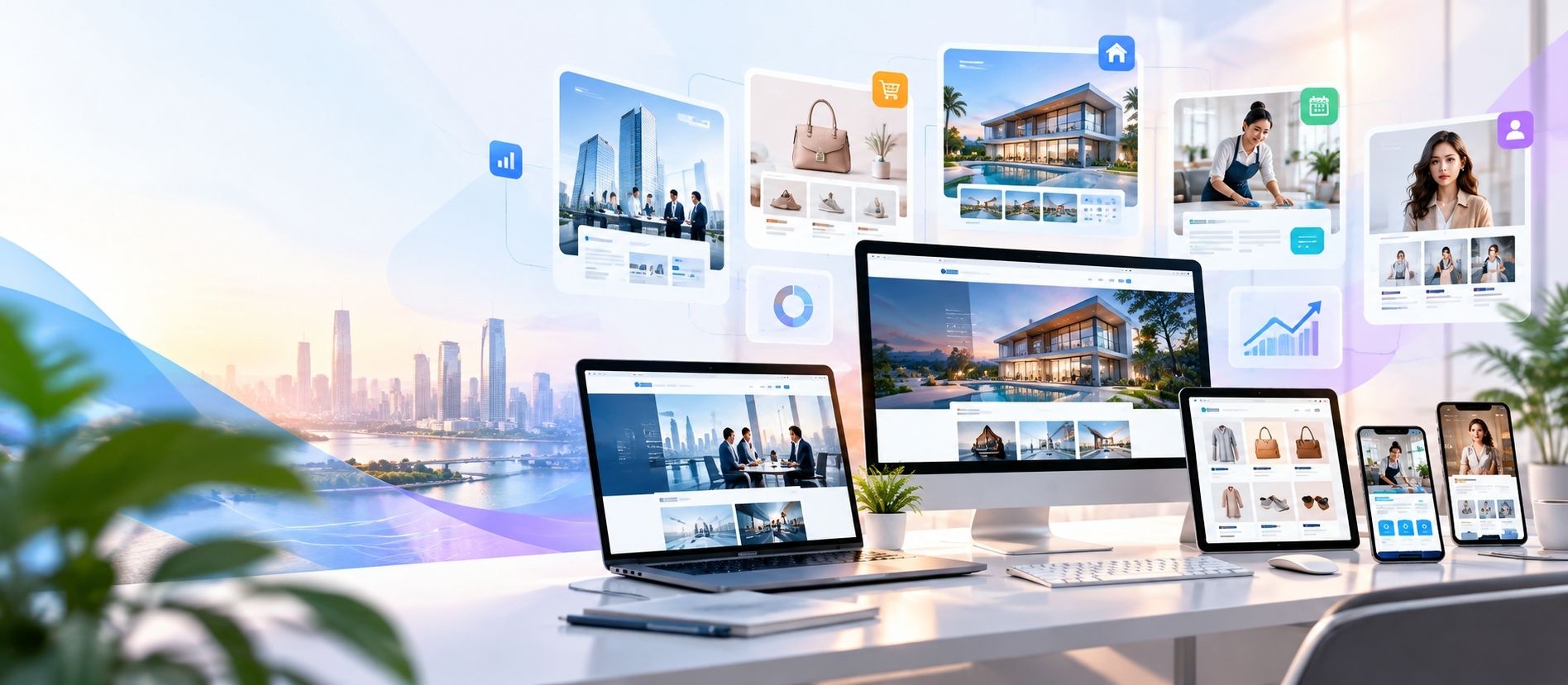 Giải pháp thiết kế website cho doanh nghiệp, bán hàng, bất động sản và dịch vụ