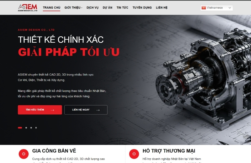 Website doanh nghiệp do AdvertisingVN triển khai