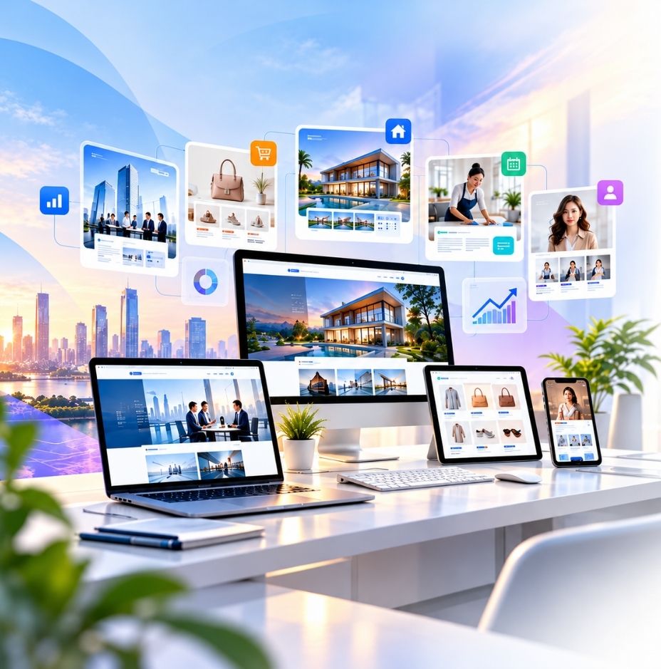 Website được tối ưu SEO, UX UI, hiệu suất, tracking và marketing